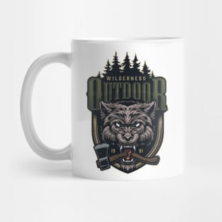 wolf artwork Mug